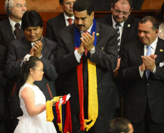 Lobo, Maduro y Morales, juntos en investidura de Correa