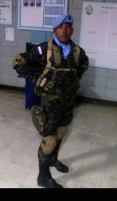 Ultiman a soldado que hace unos días regresó de una misión de paz en Haití