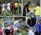 Las imágenes del partido de ida de las semifinales de la Liga Concacaf 2022 que perdió por goleada el Real España (3-0) contra el Alajuelense de Costa Rica.