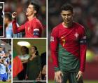 Las imágenes de la eliminación de Portugal en la UEFA Nations League tras perder en Braga (0-1) contra España, que clasificó a la ‘Final Four‘. Cristiano Ronaldo sufrió en el campo el duro golpe, mientras su pareja Georgina Rodríguez cautivó en el palco del estadio.
