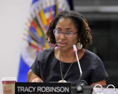 Vicepresidenta de CIDH llega a Honduras para asistir a Asamblea para la Democracia