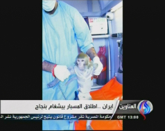 Irán envió un mono al espacio
