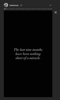 Karla Souza ya dio a luz