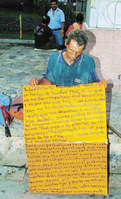 'Me moriré de hambre si no me devuelven a mi hija”