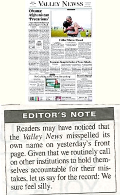 Los grandes errores de los periódicos en el 2010