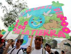 Hondureños conmemoran por anticipado el Día Mundial de la Tierra