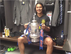 El festejo del Wigan, un sufrido campeón