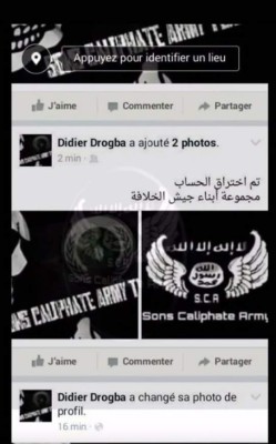 El Estado Islámico hackeó la cuenta de Facebook de Didier Drogba