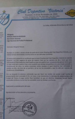 Victoria amenaza con no presentarse a jugar