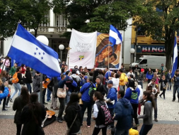 Hondureños comparten con el Papa Francisco en Brasil