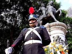 En su aniversario le rinden honores al prócer Francisco Morazán