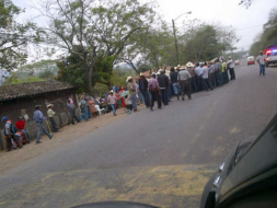 Chortís se toman el parque arqueológico en Copán Ruinas