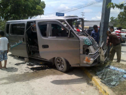 Accidente de rapidito deja ocho heridos
