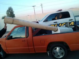 México: Descubren cañón para lanzar marihuana a Estados Unidos