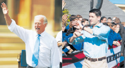 Joe Biden y Paul Ryan, cara a cara en Danville