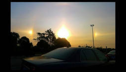 Aparición de tres soles y un arco iris despierta temor por fin del mundo