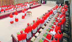 Fieles desafían el frío para ver la fumata