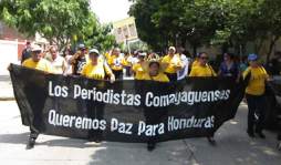Comunicadores de Honduras se unen para pedir paz