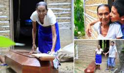 Doña Rosalía Justiniano vive con su ataúd esperando el final