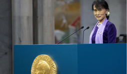 Entregan Nobel de la Paz otorgado a mujer en 1991