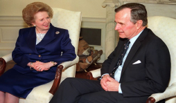 Bush padre: Thatcher fue una 'fiera defensora de la libertad'