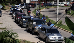Fiesta y colorido en gira a La Campa, Lempira