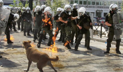 Enfrentamientos en huelga general de Grecia