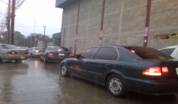 Caos en San Pedro Sula a causa de las lluvias