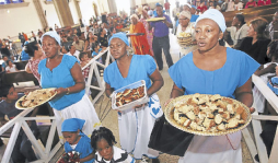 Al ritmo de punta, garífunas rinden tributo a la Morenita