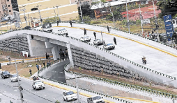 Inauguran el paso a desnivel más grande de Honduras