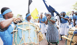 Al ritmo de punta, garífunas rinden tributo a la Morenita