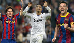 Cristiano Ronaldo, Messi y Xavi, finalistas al Balón de Oro