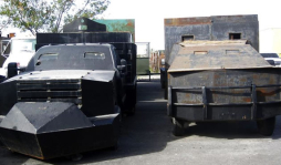 Cárteles son protegidos por 'monstruos' blindados