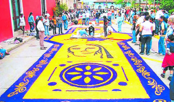 Casa de la Cultura exhibirá alfombra en antesala de la Semana Santa