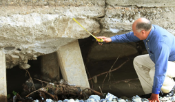 Alertan por socavaciones en el puente de río Blanco de San Pedro Sula