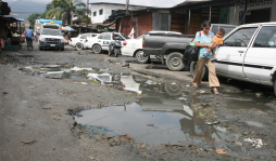 Destruida y abandonada red vial de San Pedro Sula