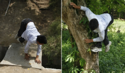 Chepito Pérez, 'el niño venadito” juega fútbol a su manera