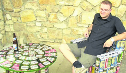 Construye muebles con latas de cerveza