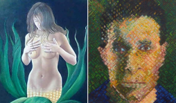 Hondureño perdió ambas manos, pero no el talento de pintor