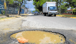 El próximo mes comienzan bacheo masivos en las calles de San Pedro Sula