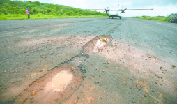 Destruida pista de aterrizaje de Utila