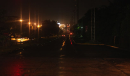 A oscuras las principales calles de San Pedro Sula