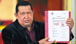 Hugo Chávez dice que ya no es un 'caballo”, sino un 'búfalo”