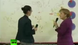 Angela Merkel no sabe donde está Berlín