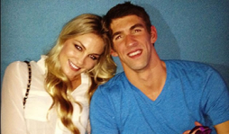 Michael Phelps presenta a su novia