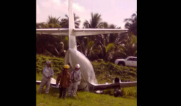 Avión se sale de la pista del aeropuerto de San Pedro Sula, Honduras