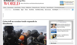 Honduras, capital mundial del trasiego de coca: Washington Post