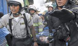 Imágenes de la tragedia: Llanto, dolor e impotencia