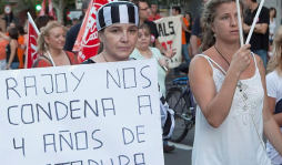Españoles marchan contra la 'austeridad”