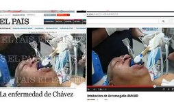 Polémica mundial por falsa foto de Chávez entubado en El País